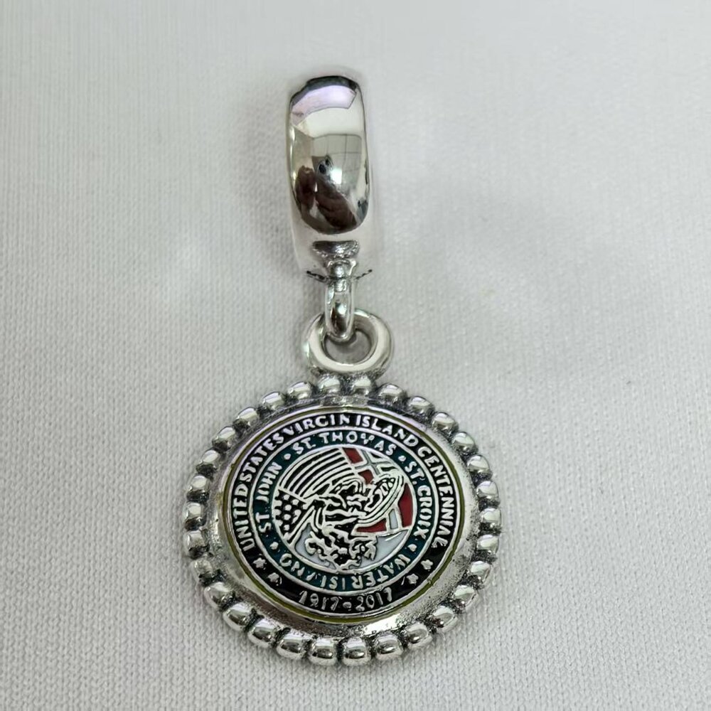Pandora US. Virgin Islands St. Thomas, St. John, Or St. Croix Charm, S925 Silver